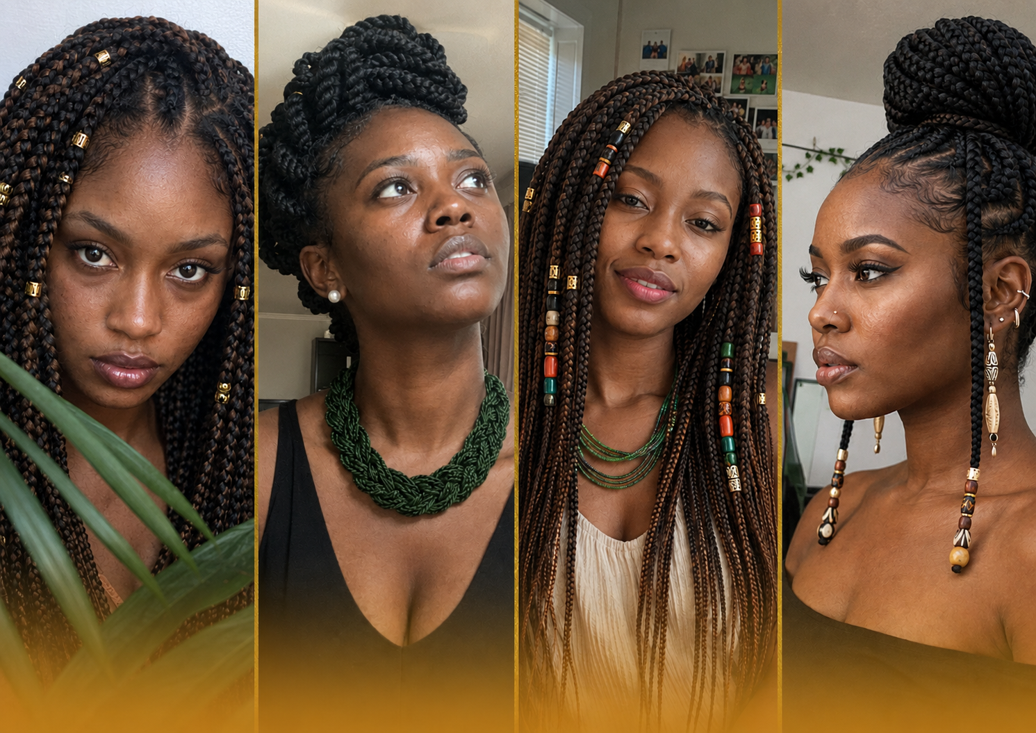 Alumnas con trenzas africanas hechas con el método